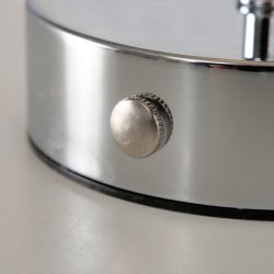 My Cozy House - Rund bordlampe i s�lvfarvet jern LED 25,5x15 cm