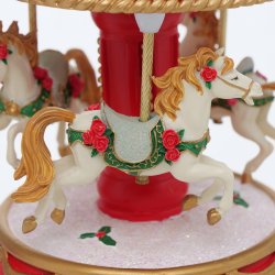 Jule Spilledse Polyresin LED H: 17 D: 10 cm Beige, Grn, Rd, Hvid Leveres Assorteret