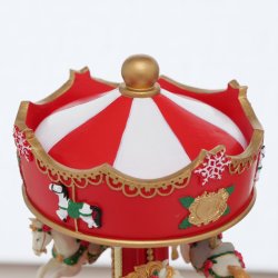 Jule Spilledse Polyresin LED H: 17 D: 10 cm Beige, Grn, Rd, Hvid Leveres Assorteret