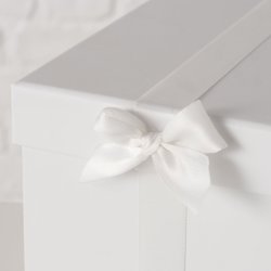 Gave�ske Hvid med sl�jfe - flere st�rrelser