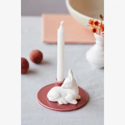 Dottir - Sweet Stories Bambi lysestage t/kertelys, Gammel Rosa