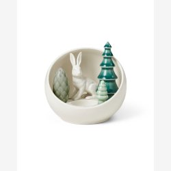 Dottir - Fyrfadsstage Winter Stories Hare Votive Ball D14cm.