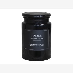 Chic Antique - Lucon Duftlys i apotekerglas 95t. H:14,5 : 9,5cm. Amber