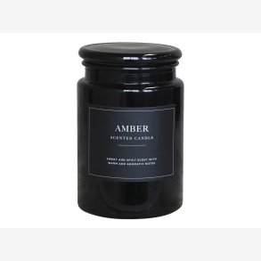 Chic Antique - Lucon Duftlys i apotekerglas 95t. H:14,5 : 9,5cm. Amber