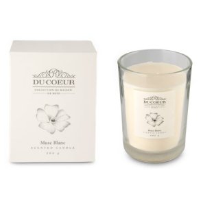 Du Coeur Soya voks duftlys 260g Musc Blanc