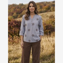 Ofelia - Ella Bluse Bl� Kombi
