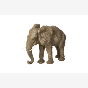 Speedtsberg - Elefant figur m/trstruktur Poly H: 26 L: 33 cm.