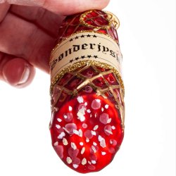 Brink Nordic - Juletrs Ophng Glaskugle Dansk Snderjysk Salami m/tekst "Snderjysk Spegeplse" 9cm