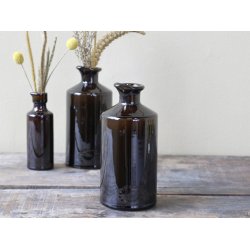 Chic Antique Stentjsflaske mocca H19 9 cm