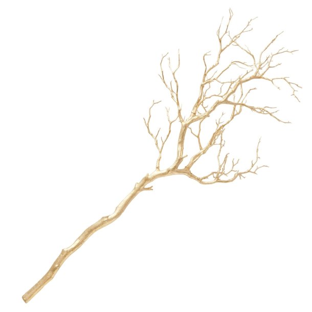 Dekorations Gren H: 98 cm. Guld