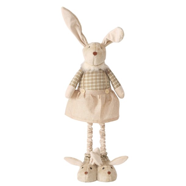 Kanin figur pige brun Jern, beton, polyester D:30 B:25 H:110 cm