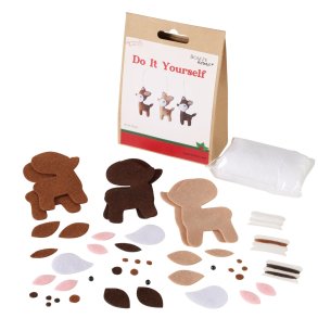 DIY Hobbyst Lian Hjort Stof, Plastikjne, Snor Brun, Lysebrun