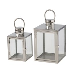 My Cozy House - Lanterne "S�lv/St�l" m/hank - Flere St�rrelser
