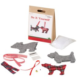 DIY Hobbyst Baxter Hunde Stof, Plastikjne, Snor, Garn Mrkegr, Mrkerd