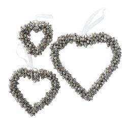 My Cozy House - Hjerte m/Bj�lder L: 9/12/15 B: 9/12/16 cm. - Flere St�rrelser