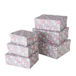 sker m/Ho Ho Ho Grn/Hvid Papir/Pap - Flere Strrelser