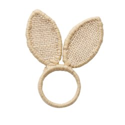 Servietringe Jern, Jute Naturfarve 10x1cm