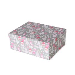 sker m/Ho Ho Ho Grn/Hvid Papir/Pap - Flere Strrelser