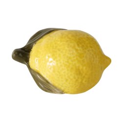 My Cozy House - Citron af keramik til dekoration Gul (leveres assorteret) 9x6x6 cm