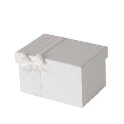 Gave�ske Hvid med sl�jfe - flere st�rrelser