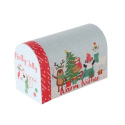 sker m/julemotiv Rd/Turkis Pap/Papir Flere Strrelser