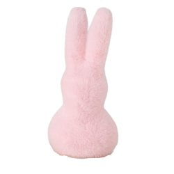 Kanin figur plys MDF/Polyester B:7 H:21,30 cm Lysegr�n, Lyser�d, Lilla, Gul