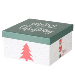 sker m/julemotiv Grn/Hvid Papir/Pap - Flere Strrelser