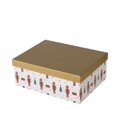 sker m/Nddeknkker motiv Guld/Hvid Papir/Pap - Flere Strrelser