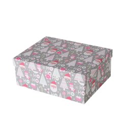 sker m/Ho Ho Ho Grn/Hvid Papir/Pap - Flere Strrelser