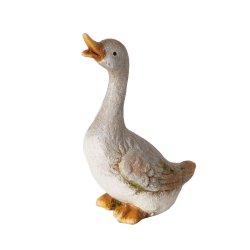 G�sefigur i keramik gr� (leveres assorteret) L:10,8 B:7,5 H:16,5