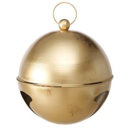 Jule Bjlde Rund m/ophng Guld - Flere Strrelser