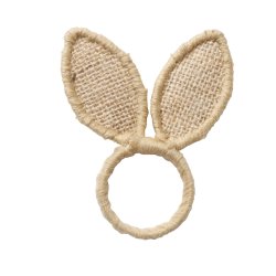 Servietringe Jern, Jute Naturfarve 10x1cm