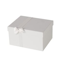 Gave�ske Hvid med sl�jfe - flere st�rrelser