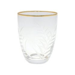 GreenGate vandglas m/guldkant