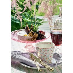 GreenGate hvidvinsglas m/guldkant