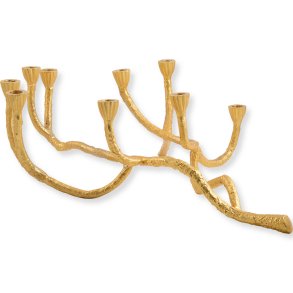 GreenGate lysestage til 9 lys guld