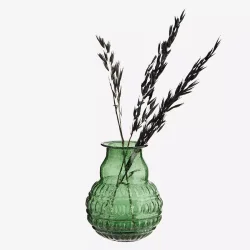 Madam Stoltz vase af genbrugsglas H13 cm.