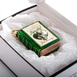 Brink Nordic - Juletrs Ophng Julekugle Bog m/Tekst "H.C. Andersen" 6 cm.