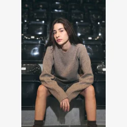 HUMBLE - Pil Pullover Beige Melange 