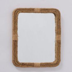Spejl m/jutesnor 25x31 cm. 