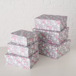 sker m/Ho Ho Ho Grn/Hvid Papir/Pap - Flere Strrelser