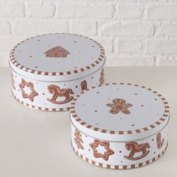 Kagedse m/peberkage motiv - Flere Strrelser