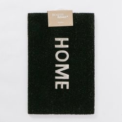 Drmtte "HOME" Sort 40x60cm Rustfrit Stl/Kokos Fibre/PVC