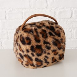 Drstopper m/Leopard plys &amp; Strop 15x15 cm. 