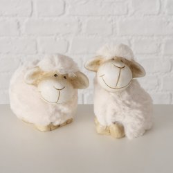 F�r figur i keramik Hvid B:7 H:10 cm leveres assorteret 