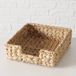 Servietholder Naturlig Jernpulverbelagt, vandhyacint 22x22x7 cm