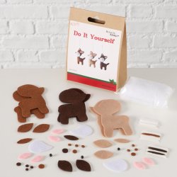 DIY Hobbyst Lian Hjort Stof, Plastikjne, Snor Brun, Lysebrun