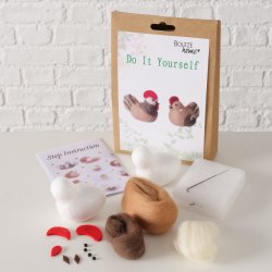 DIY Hobbys�t H�ne Brun Jern, polystyrenskum, uld 15x5x22 cm