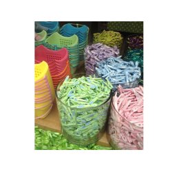 Notre Dame Tjklemme transp. Hvid m/Hvid blomst