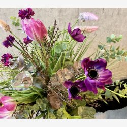 Rvehale grs m/Rosa H: 71 cm.